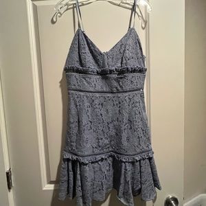 Keepsake Blue Lace mini dress